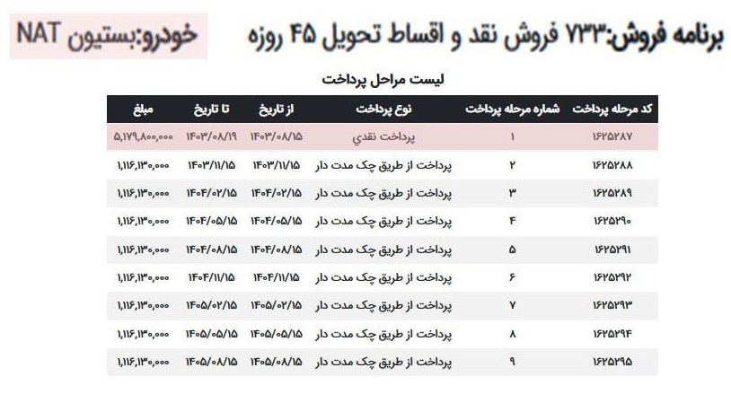 فروش اقساطی خودروهای برقی ایران خودرو (آبان 1403)