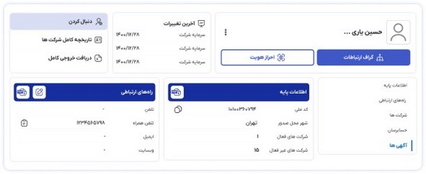 پروفایل افراد لینکا