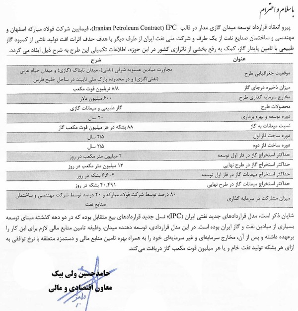 میدان مدار، اندازه 20 سال گاز ذخیره دارد
