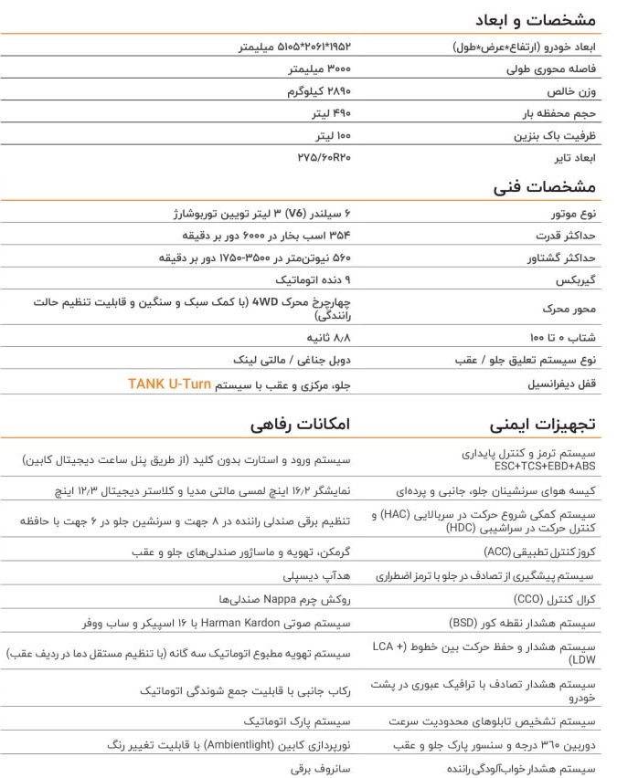 کاتالوگ خودرو جدید تانک 700 کاتالوگ خودرو جدید تانک 700