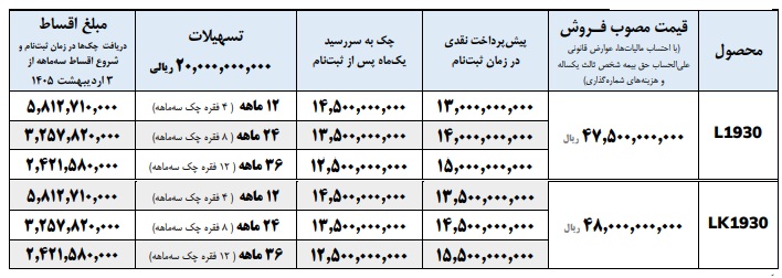 طرح فروش اقساطی کامیون 1930 ایران خودرو دیزل طرح فروش اقساطی کامیون 1930 ایران خودرو دیزل